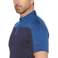 Ben Hogan erkek Performans Kısa Kollu Renk Blok Golf Polo Gömlek