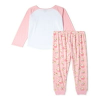 & Me Kız Çocuk Pijama Takımı ile Uyumlu Oyuncak Bebek & Me 18 'Kıyafet, 2 Parça, 4-10 Beden