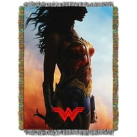 Warner Bros. 'Wonder Woman Klas Savaşçı 48 60 Dokuma Goblen Atmak
