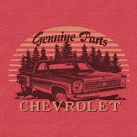 Chevrolet erkek ve Büyük erkek Orijinal Parçalar ve Chevy Logo grafikli tişört, Boyutları S-3XL