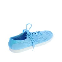 Yenile Tess - Kadınların Gündelik Yumuşak Kumaş Bağcıklı Atletik Spor Ayakkabısı Mavi