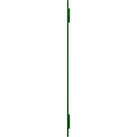 Ekena Millwork 1 8 W 61 H Gerçek Uyum PVC Üç Tahta Aralıklı Tahta-n-Çıta Panjurlar, Viridian Yeşili