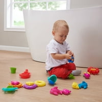 Kıvılcım. yaratmak. hayal etmek. 19 parçalı banyo oyuncak oyun seti, çeşitli renkler