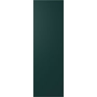 Ekena Millwork 12 W 79 H Gerçek Fit PVC Çapraz Çıta Modern Stil Sabit Montajlı Panjurlar, Termal Yeşil