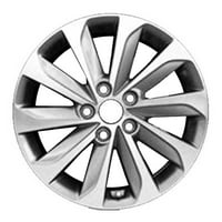 6. Yenilenmiş OEM Alüminyum Alaşımlı Jant, İşlenmiş Orta Gümüş, 2014- Hyundai Sonata'ya Uyar