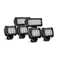 Nilight 36W sel Led ışık çubukları, 18W Spot LED ışık çubukları LED sürüş ışıkları, yıl garanti