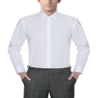 Erkek Uzun Kollu Slim Fit Beyaz Gömlekler