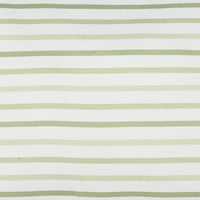 Dayanakları Yeşil Çizgili 4 Parçalı Polyester Sac Seti, Tam