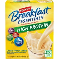 Karanfil Kahvaltı Temelleri Yüksek Protein Tozu Besleyici Kahvaltı İçecek Karışımı, Klasik Fransız Vanilyası, - 1.