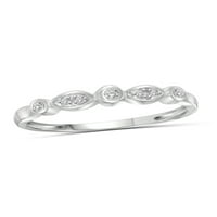 Jewellersclub Pırlanta Yüzük Kadınlar için-Karat Beyaz Pırlanta Yüzük Takı-Gümüş Bantları Kadınlar için-Yüzük tarafından