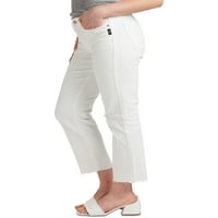 Gümüş Jeans A.Ş. Kadınların En Çok Aranan Orta Bel Düz Kısa Pantolon, Bel Ölçüleri 24-36