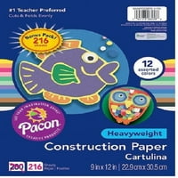 PaconA® Çeşitli Renklerde İnşaat Kağıdı, Kağıtlar, Hafif