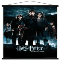 Harry Potter ve Ateş Kadehi - Ahşap Manyetik Çerçeveli Grup Tek Sayfalık Duvar Posteri, 22.375 34