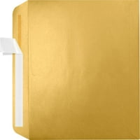 LUXPaper Açık Uçlu Zarflar, Altın Metalik, 250 Paket