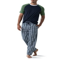 Tezgahın Meyvesi Erkek Raglan Tişört, Ekose Tabanlı Pijama Takımı