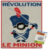 Aydınlatma Minions - İtme Pimleri ile Le Minion Duvar Posteri, 14.725 22.375