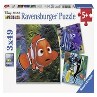 Ravensburger - Disney Pixar - Nemo'yu Bulmak - Üç Çocuk Yapboz Seti