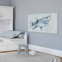 Marmont Hill Büyük Mavi Köpekbalığı II Tuval Duvar Sanatı
