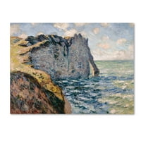 Ticari Marka Güzel Sanatlar 'Etretat'ta Aval Uçurumu' Monet'in Tuval Sanatı