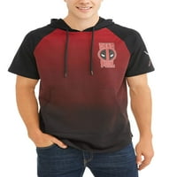 Deadpool Erkek Kısa Kollu Kapşonlu Raglan Tişört