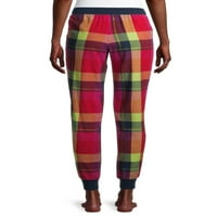 Gizli Hazineler Ekose Baskılı Cepler Elastik Kemer Uyku Pantolon Pijama Paketi