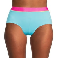 Sınır Yok Kadın Colorblocked Yüksek Katlı Boyshort Yüzmek Alt