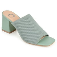 Journee Koleksiyonu Bayan Lorenna Açık Kare Burunlu Blok topuklu sandalet