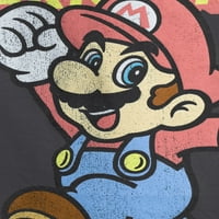 Nintendo Süper Mario Retro Atlama erkek ve Büyük erkek grafik tişört