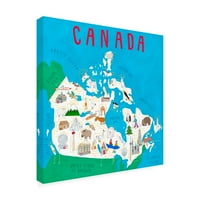 Carla Daly 'Resimli Ülkeler Kanada' Tuval Sanatı