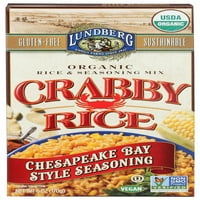 Lundberg Aile Çiftlikleri Yengeç Pirinci Chesapeake Körfezi Tarzı Pirinç ve Baharat Karışımı, Oz
