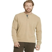 Baraj iyi Tedarik A.Ş. Büyük ve Uzun erkek Uzun Kollu Jersey Henley Gömlek