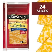 Sargento® Dilimlenmiş Colby-Jack Doğal Peyniri, dilimler