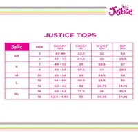 Justice Girls Katmanlı Grafik Aktif Kolsuz Bluz, 5 Beden ve Artı