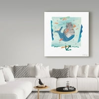 Bıyık Stüdyosu tarafından Marka Güzel Sanatlar 'Tekir Denizkızı' Tuval Sanatı