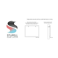 Stupell Industries Hoş Corgi Yavru Köpek Bakan Yatarken Resim Galerisi Sarılmış Tuval Baskı Duvar Sanatı, tasarım