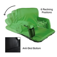 Geniş Stadyum Koltuğu Sandalye Çamaşır Suyu Yastığı- Yastıklı Sırt Desteği, Kolçaklar, Yatar Pozisyonlar ve Taşınabilir
