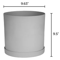 Bloem 10-Tabaklı Mathers Reçine Saksıda - Çimento Grisi
