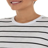 Zaman ve Tru kadın Kısa Kollu Şantuk Ekip T-Shirt