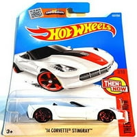 Sıcak Tekerlekler Sıcak Tekerlekler, O Zaman Ve Şimdi, Corvette Grand Sport Roadster [Beyaz] Non_Riding_Toy_Vehicle