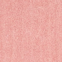 Joella Katı Peluş Polyester Sevişmek Alan Kilim, Pembe, 3' 5'