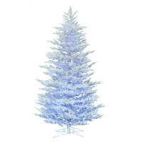 Vickerman 4.5 '43 akın sedir çam yapay noel ağacı, alçak gerilim LED saf beyaz ve mavi geniş açı ışıkları