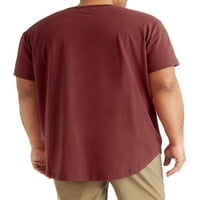 Strongside Giyim erkek Büyük Uzun Boylu T Shirt-Uzun Uzunluk Streç Tee 2-pk