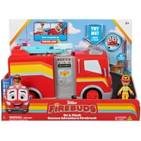 Disney Junior Firebuds, Bo & Flash Şekil ve itfaiye Aracı Seti, 3 Yaş ve Üstü Çocuklar için VROOMLİNK ile