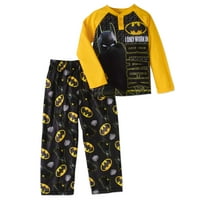 Batman Erkek Çocuk Henley Pijama 2 Parça Set