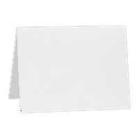 LUXPaper Katlanmış Kart, Parlak Beyaz, 1 2, 50'li Paket