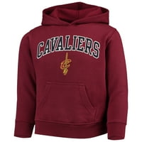 Gençlik Şarap Cleveland Cavaliers Takım Polar Kazak Hoodie