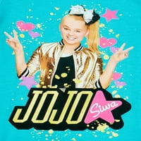 Nickelodeon Jojo Siwa Kızlar Parıltılı Grafikli Tişört, 6-16 Beden