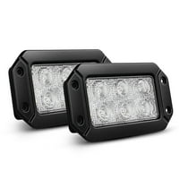 Nılıght led ışık çubuğu 18W Spot gömme Montaj LED çalışma ışığı sürüş ışıkları offroad led ışıkları Jeep Kamyon Tacoma