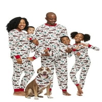 Jolly Jammies Klasik Miras Noel Baskı Eşleşen Aile Noel Pijama Takımı