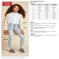 Levi Strauss & Co.'nun imzası. Kızlar Yüksek Rise Süper Skinny Jeans, Boyutları 7-18